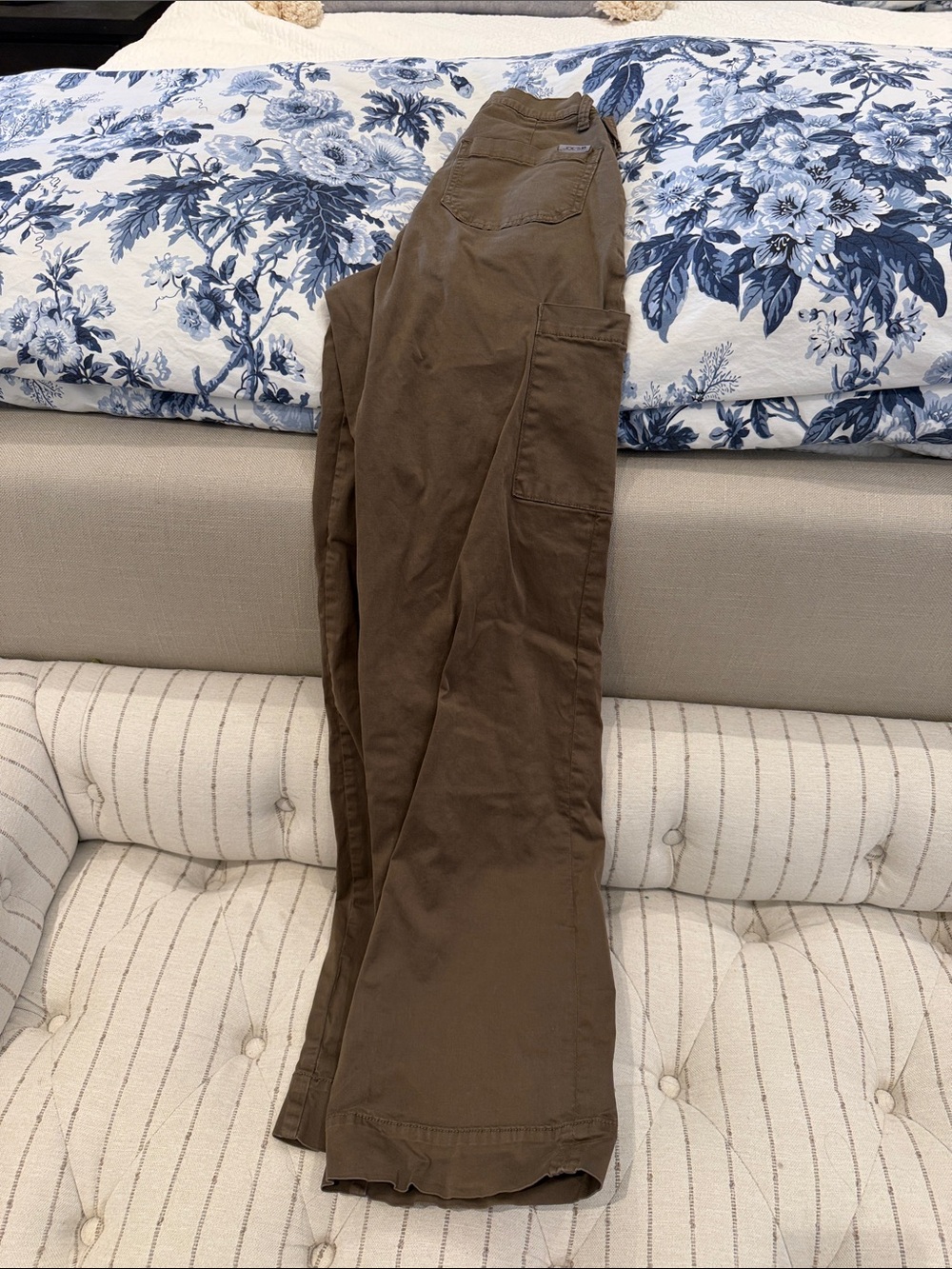 Joe's Jeans Wide Leg Cargo Pants in Brown